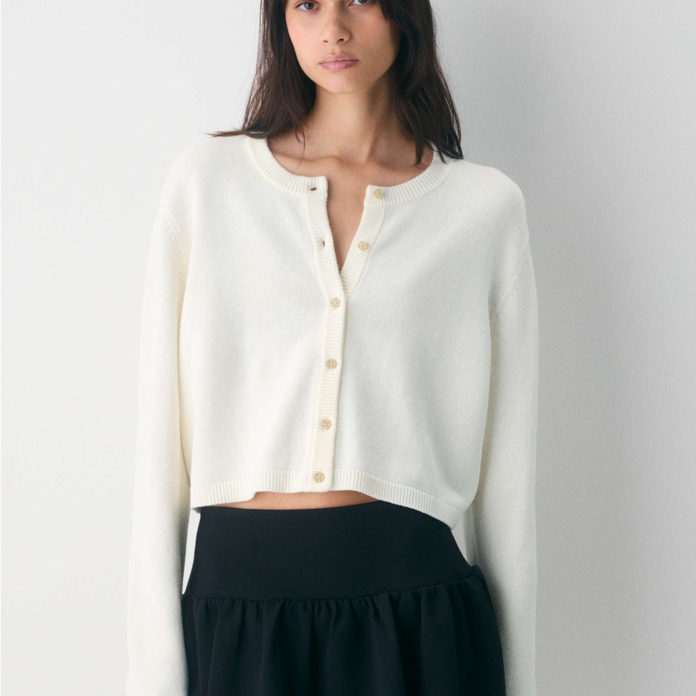 Aritzia Wilfred Sicily Cardigan - Light Birch